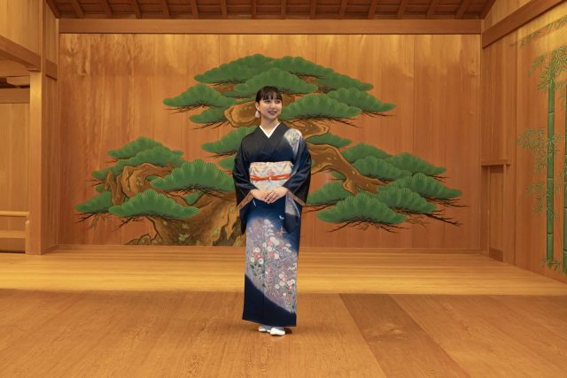 着物で撮影