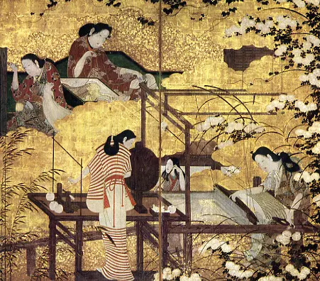 機織図屏風 – MOA美術館 | MOA MUSEUM OF ART