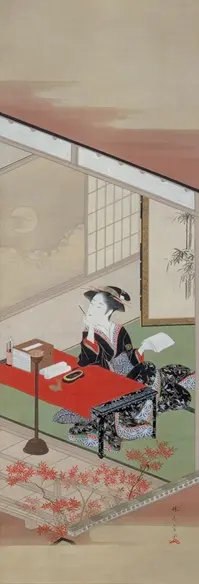 勝川春章、雪月花の内、超希少・大判画集画、新品高級額装付 風景 勝川春章、雪月花の内、超希少・大判画集画、新品高級額装付 風景、