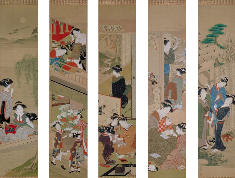 婦女風俗十二ケ月図　の画像