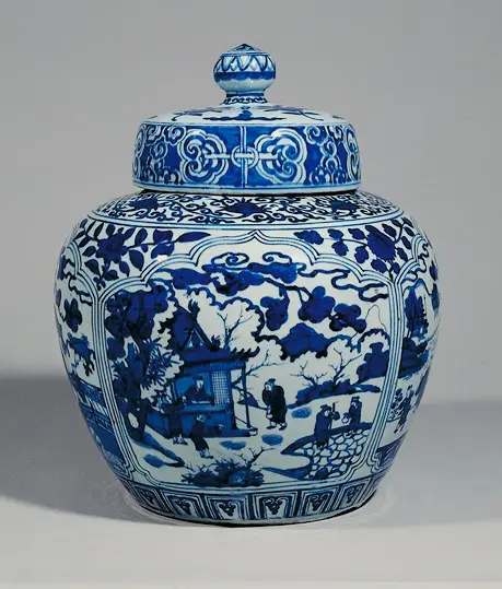 青花楼閣人物文壺 – MOA美術館 | MOA MUSEUM OF ART