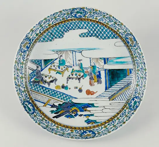 色絵酒宴図大平鉢 伊万里 古九谷様式 – MOA美術館 | MOA MUSEUM OF ART