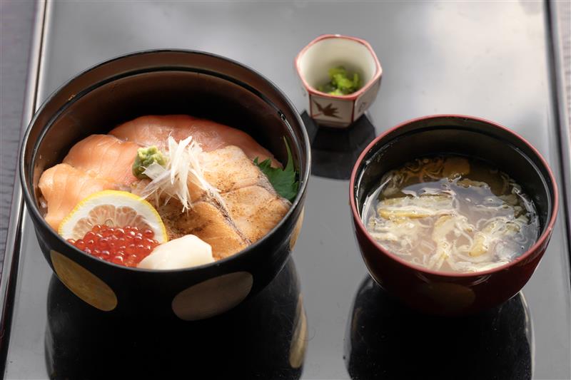 Two-Color Salmon over Rice images