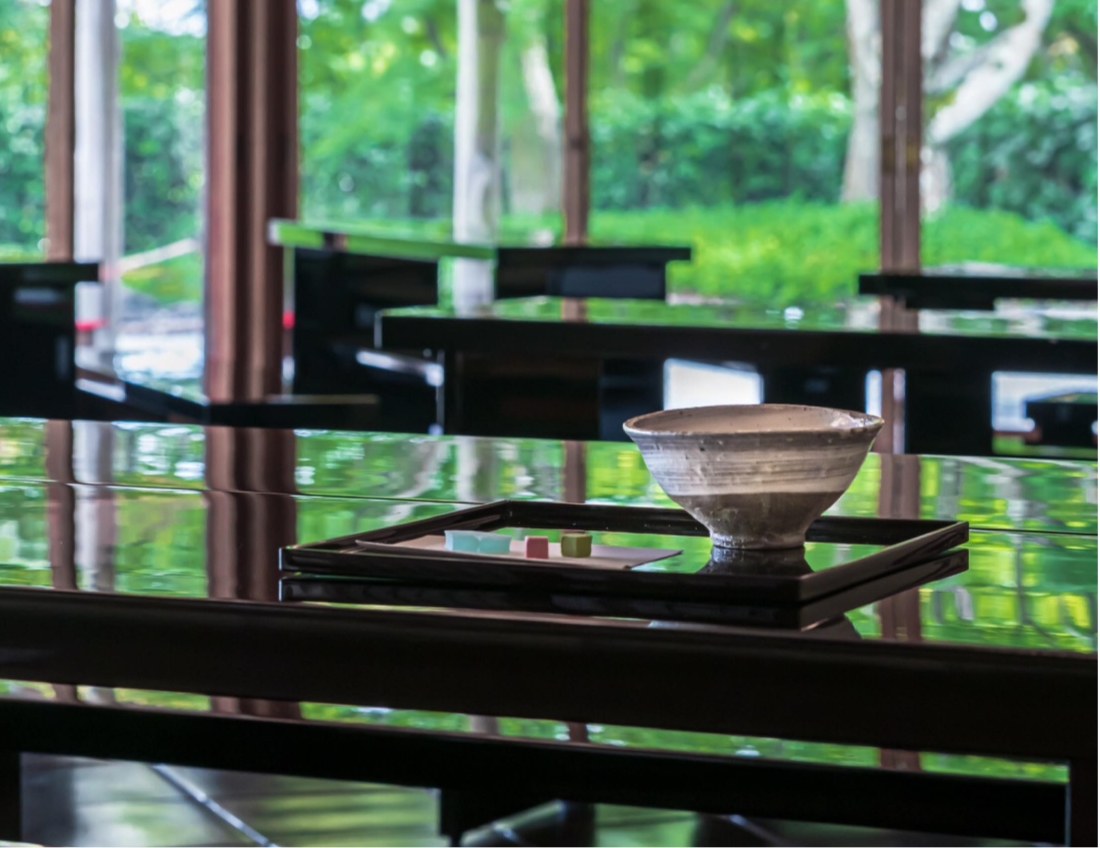 自然農法産の茶葉を使用の画像