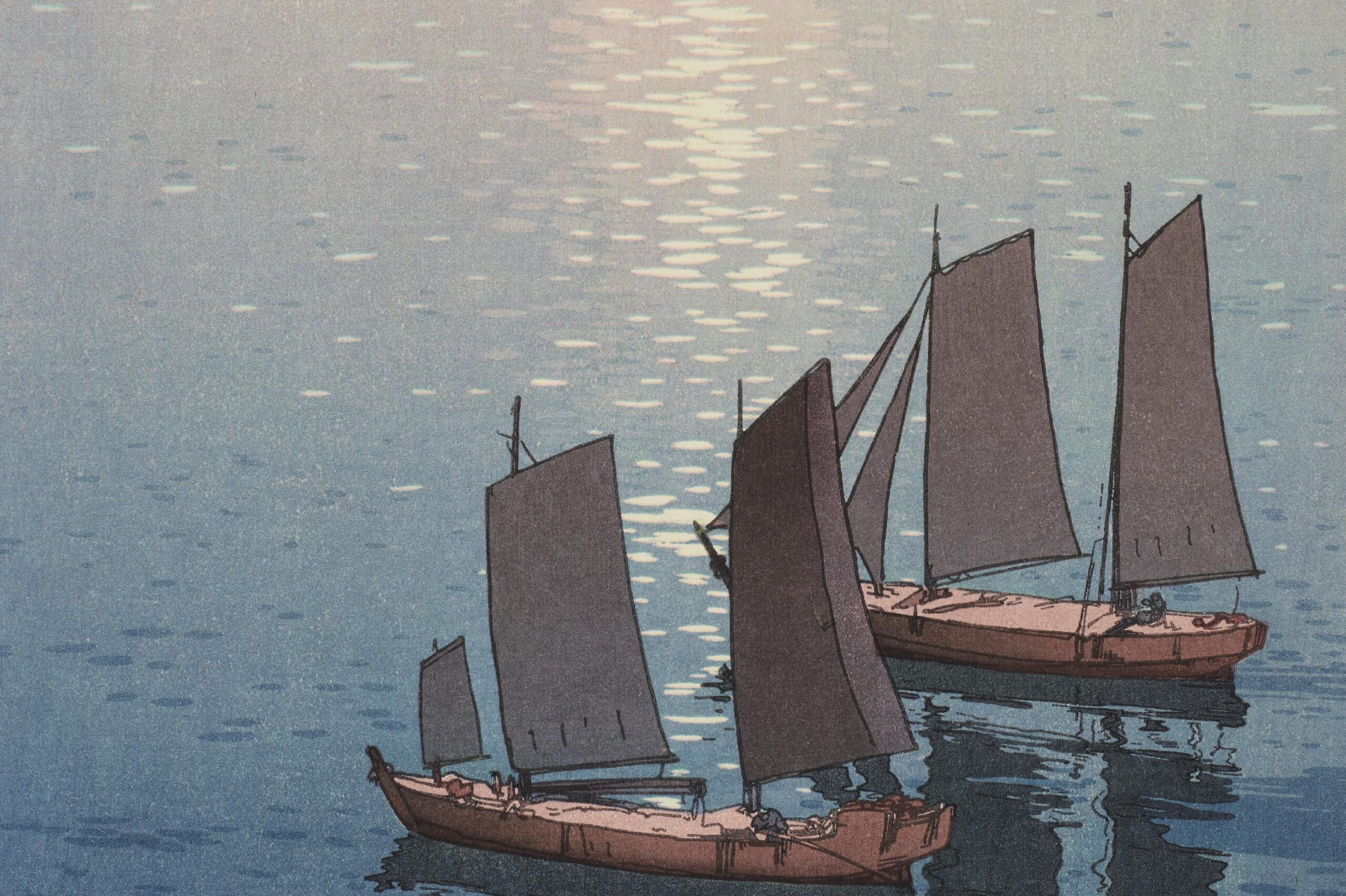 光る海 吉田博展の画像